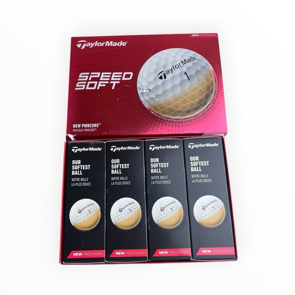 TaylorMade Speed Soft Golf Balls NEW Dozen